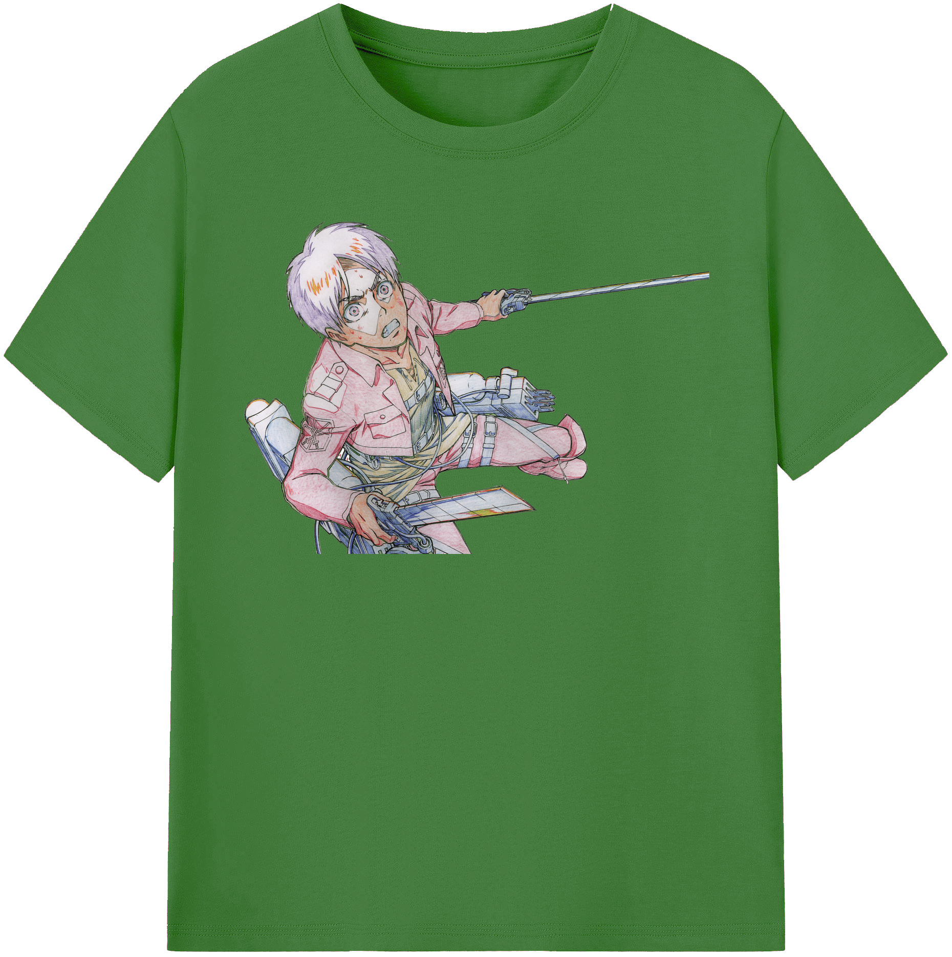 （画像用） 進撃の巨人 エレン･イェーガー Attack on Titan Eren Jäger レディースカジュアルプリントTシャツ（綿100％）